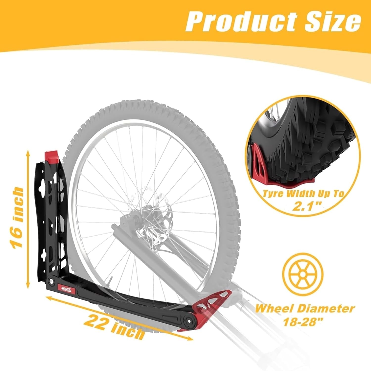 TORACK BIKEPAL No Lifting Swivel Bike Racks, Space Saving Wall Mounted Bike Holder for Garage, Bike Wall Hangers for Vertical Bike Storage (4 Pack)(4-Pack)