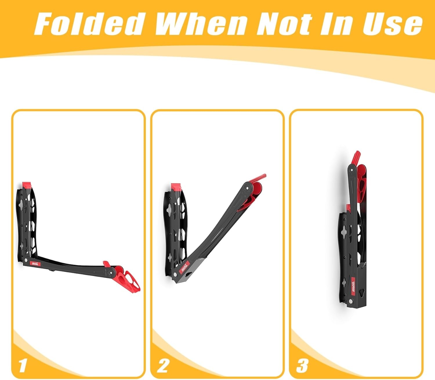 TORACK BIKEPAL No Lifting Swivel Bike Racks, Space Saving Wall Mounted Bike Holder for Garage, Bike Wall Hangers for Vertical Bike Storage (4 Pack)(4-Pack)