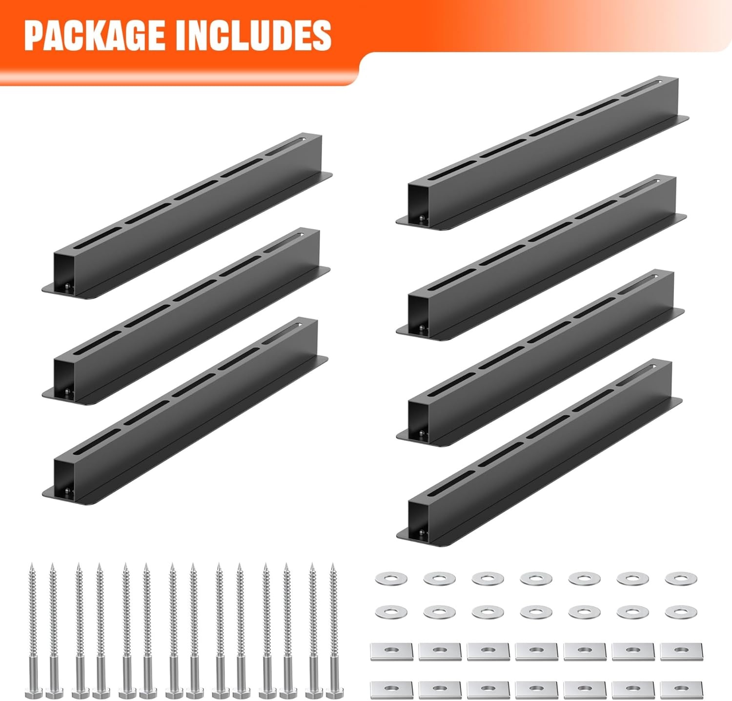 TORACK Garage Ceiling Bin Storage Rack, Adjustable Heavy Duty Overhead Tote Storage Rail System(for 5 Bins, Bins are not included)(for 6 bins)
