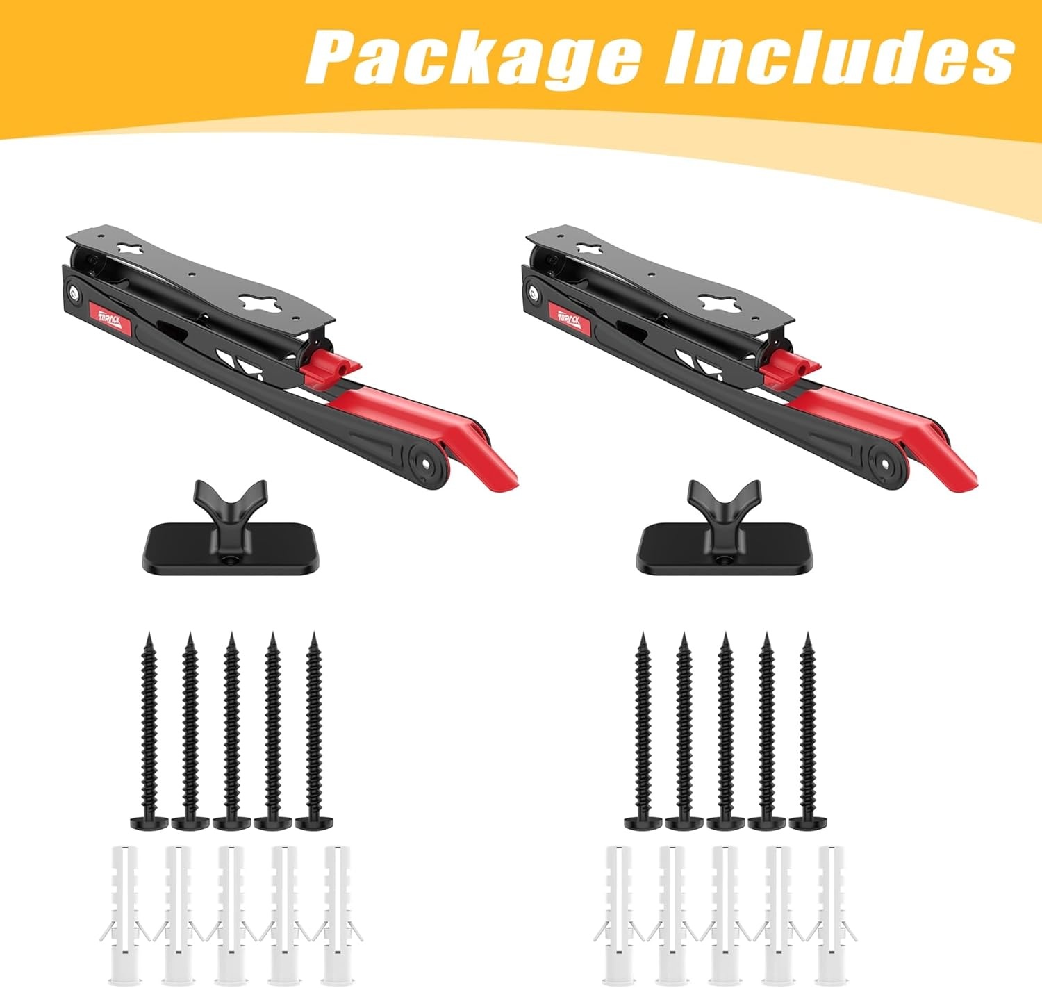 TORACK BIKEPAL No Lifting Swivel Bike Racks, Space Saving Wall Mounted Bike Holder for Garage, Bike Wall Hangers for Vertical Bike Storage (4 Pack)(2-Pack)