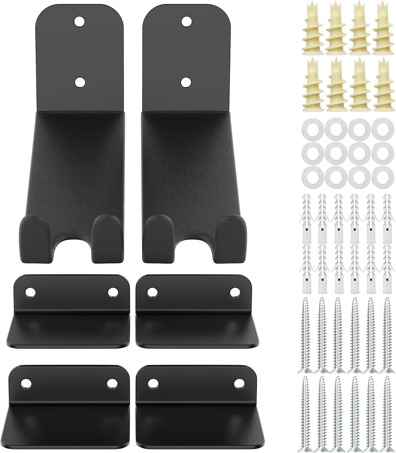 TORACK Wall-mounted Bike Pedal Hanger, Heavy Duty Garage Wall Horizontal Bike Rack, Bike Display Stand for Wall, Holds Up to 70 lbs(Pack of 2)(2 Pack)