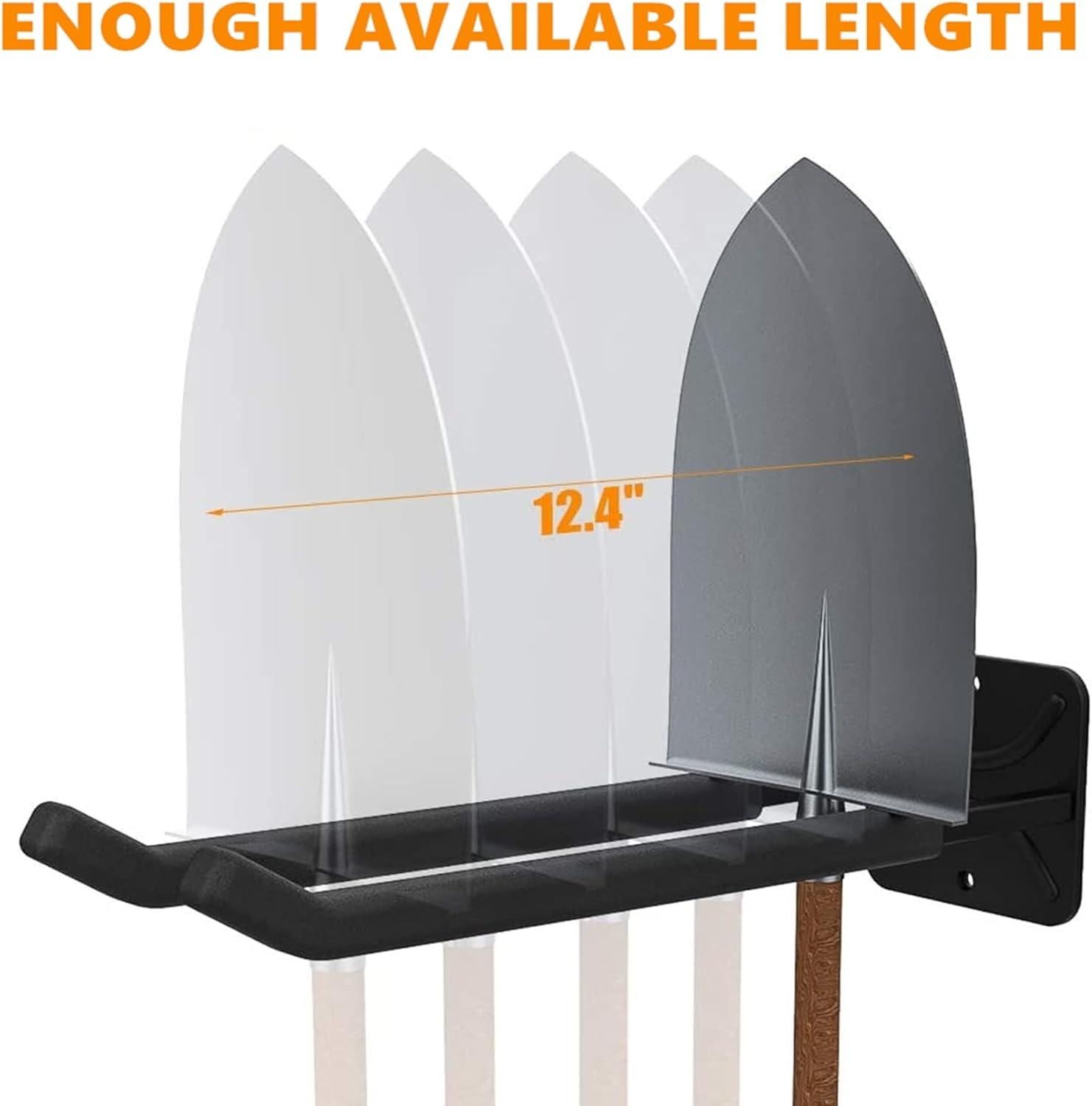 TORACK Garage Hooks Heavy Duty Tool Organizer, Wall Mount Hanger Rack Garage Storage Utility Hooks for Car Tires, Ladders, Chairs, Strollers, Power Tools, Garden Tools (2 Pack, 12.4″ Hook)(2-Pack 12.4″ Heavy Hooks)