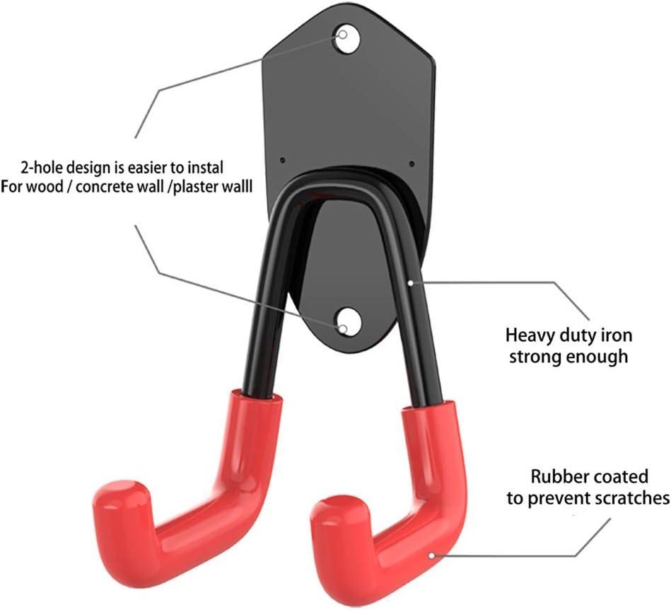 TORACK Garage Hooks Heavy Duty, 15 Pack Wall Mount Steel Utility Hooks&Hangers, Anti-Slip Rubber Coated, Garage Storage Organizer for Garden Tools, Power Tools, Ladders, Brooms, Bikes, Bulk Items(Pack of 15)